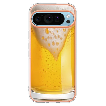 For Google Pixel 9 Pro XL Electroplating Dual-side IMD Phone Case(Draft Beer) - Google Cases by PMC Jewellery | Online Shopping South Africa | PMC Jewellery | Buy Now Pay Later Mobicred