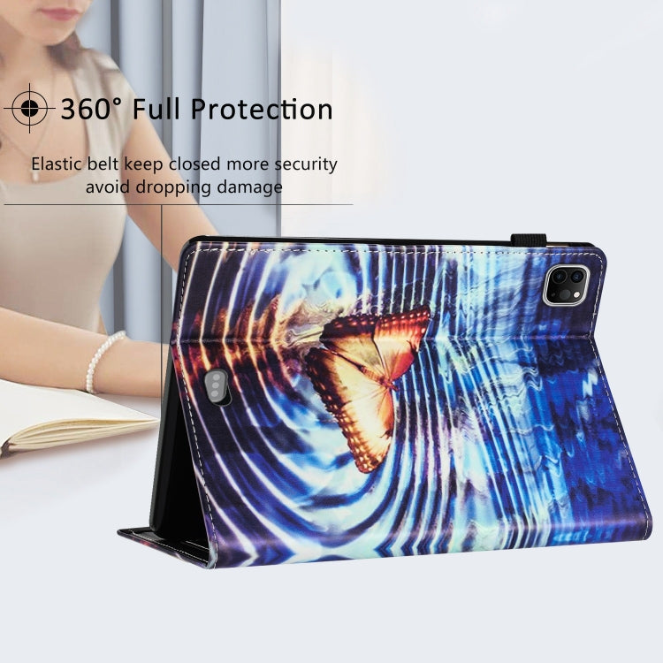 For iPad Pro 11 2024 Sewing Litchi Texture Smart Leather Tablet Case(Butterfly) - iPad Pro 11 2024 Cases by PMC TechLife | Online Shopping South Africa | PMC TechLife | Buy Now Pay Later Mobicred