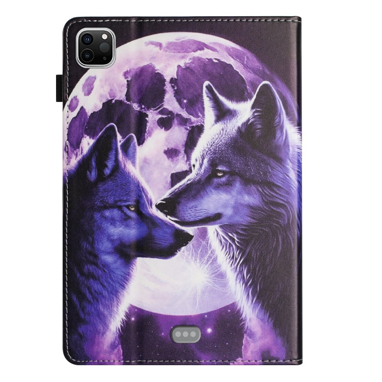 For iPad Pro 11 2024 Sewing Litchi Texture Smart Leather Tablet Case(Wolf) - iPad Pro 11 2024 Cases by PMC TechLife | Online Shopping South Africa | PMC TechLife | Buy Now Pay Later Mobicred