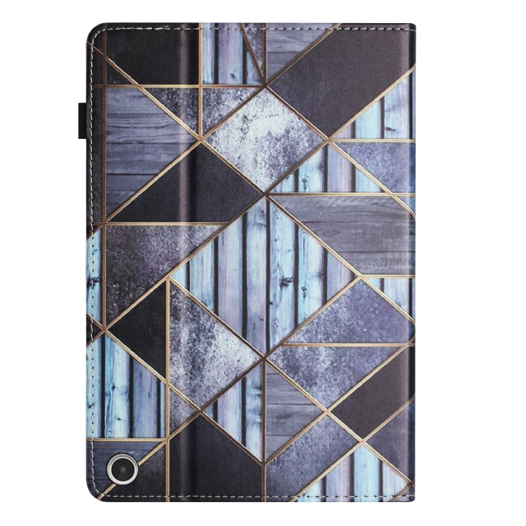 For Amazon Kindle Fire HD 10 2021 Sewing Litchi Texture Smart Leather Tablet Case(Marble) - Amazon by PMC TechLife | Online Shopping South Africa | PMC TechLife | Buy Now Pay Later Mobicred