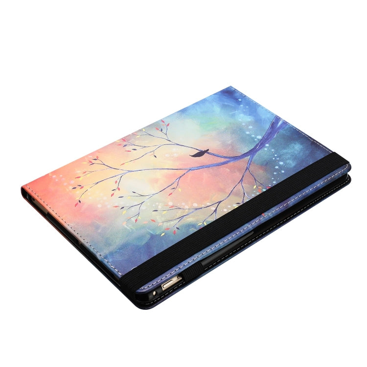 For Lenovo Tab M10 Sewing Litchi Texture Smart Leather Tablet Case(Oil Painting Tree) - Lenovo by PMC TechLife | Online Shopping South Africa | PMC TechLife | Buy Now Pay Later Mobicred