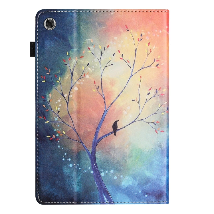 For Lenovo Tab M10 Plus 3rd Gen Sewing Litchi Texture Smart Leather Tablet Case(Oil Painting Tree) - Lenovo by PMC TechLife | Online Shopping South Africa | PMC TechLife | Buy Now Pay Later Mobicred
