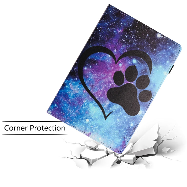For Lenovo Tab M10 Plus 3rd Gen Sewing Litchi Texture Smart Leather Tablet Case(Footprint) - Lenovo by PMC TechLife | Online Shopping South Africa | PMC TechLife | Buy Now Pay Later Mobicred