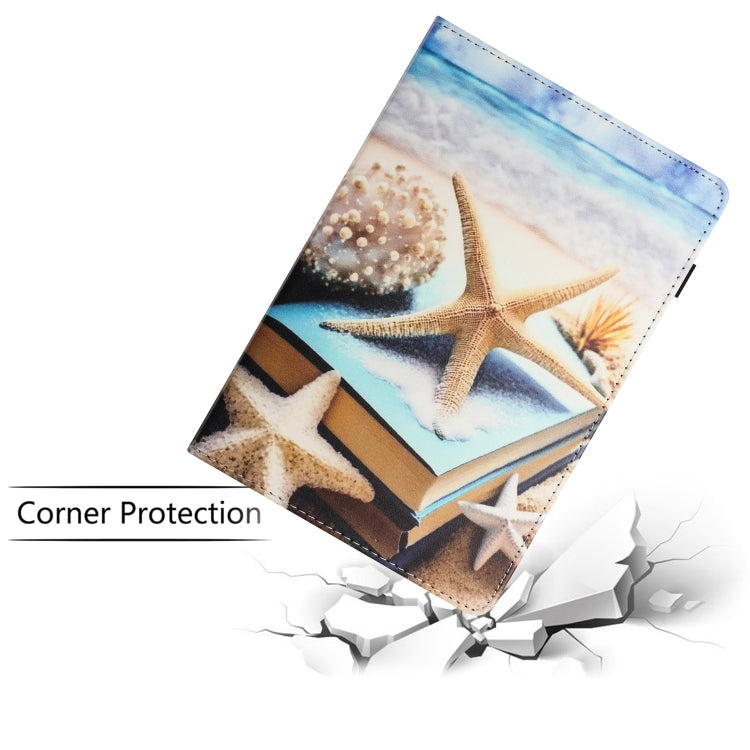 For Lenovo Tab M10 Plus 3rd Gen Sewing Litchi Texture Smart Leather Tablet Case(Starfish) - Lenovo by PMC TechLife | Online Shopping South Africa | PMC TechLife | Buy Now Pay Later Mobicred