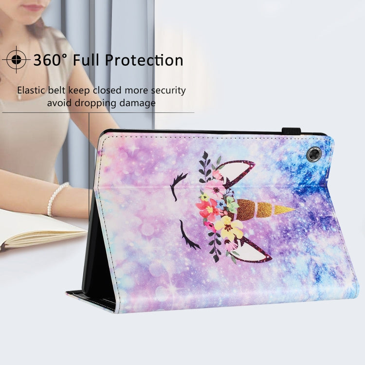 For Lenovo Tab M10 Plus 3rd Gen Sewing Litchi Texture Smart Leather Tablet Case(Smiling Face) - Lenovo by PMC TechLife | Online Shopping South Africa | PMC TechLife | Buy Now Pay Later Mobicred
