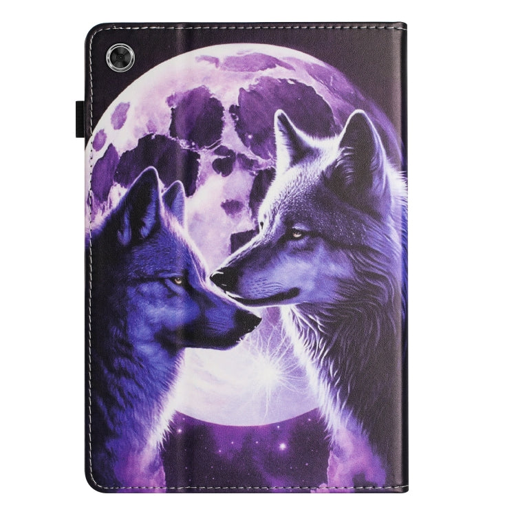 For Lenovo Tab M10 Plus 3rd Gen Sewing Litchi Texture Smart Leather Tablet Case(Wolf) - Lenovo by PMC TechLife | Online Shopping South Africa | PMC TechLife | Buy Now Pay Later Mobicred