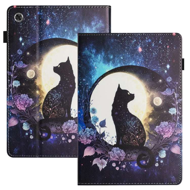 For Lenovo Tab M10 Plus 3rd Gen Sewing Litchi Texture Smart Leather Tablet Case(Cat) - Lenovo by PMC TechLife | Online Shopping South Africa | PMC TechLife | Buy Now Pay Later Mobicred