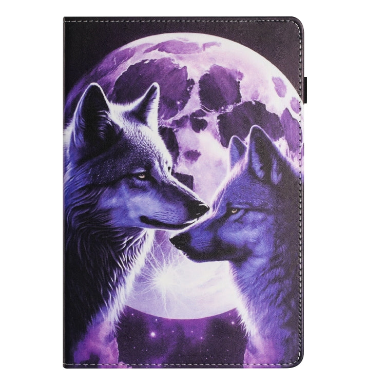 For Huawei MediaPad T5 10 Sewing Litchi Texture Smart Leather Tablet Case(Wolf) - Huawei by PMC TechLife | Online Shopping South Africa | PMC TechLife | Buy Now Pay Later Mobicred