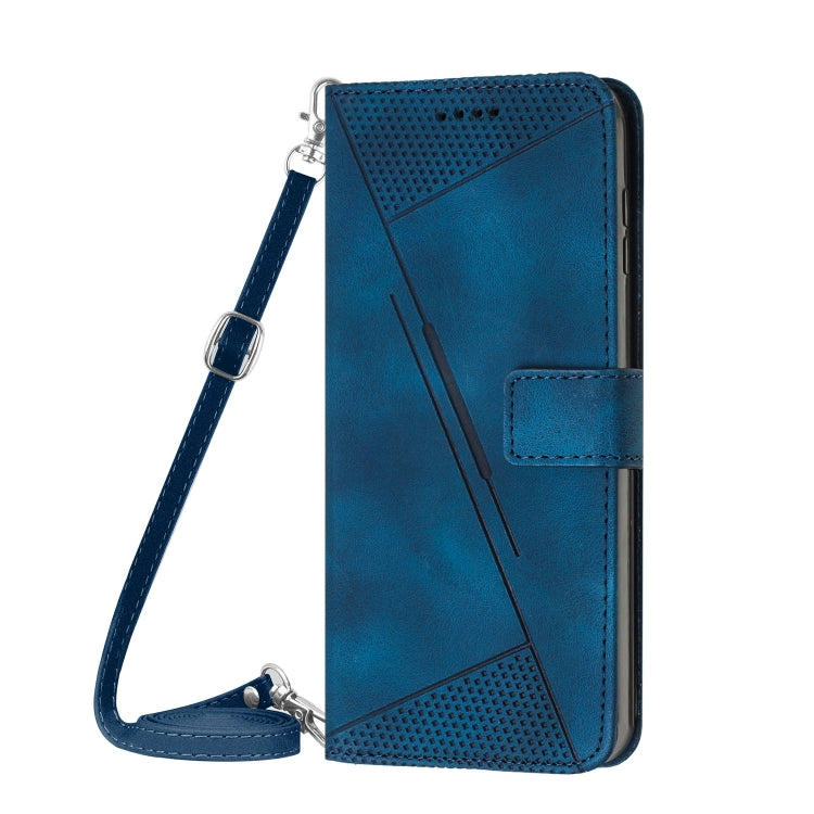 For Xiaomi Redmi K70 / K70 Pro Dream Triangle Leather Phone Case with Lanyard(Blue) - K70 Pro Cases by PMC Jewellery | Online Shopping South Africa | PMC Jewellery | Buy Now Pay Later Mobicred