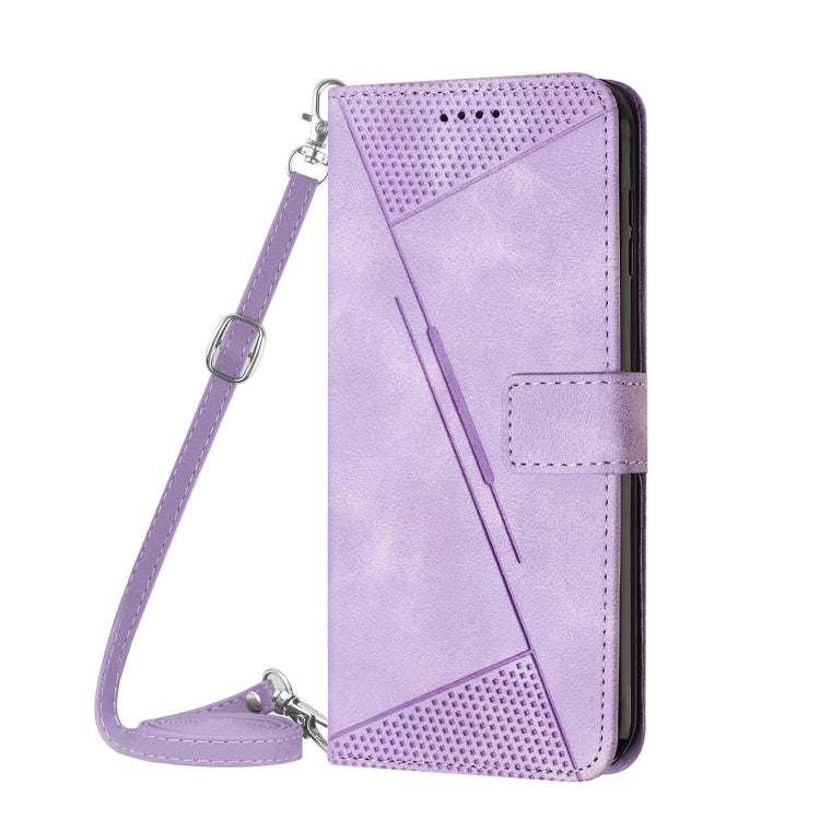 For Xiaomi Redmi K70 / K70 Pro Dream Triangle Leather Phone Case with Lanyard(Purple) - K70 Pro Cases by PMC Jewellery | Online Shopping South Africa | PMC Jewellery | Buy Now Pay Later Mobicred