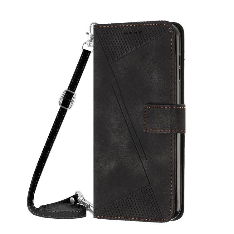 For Xiaomi Redmi K70 / K70 Pro Dream Triangle Leather Phone Case with Lanyard(Black) - Xiaomi Cases by PMC Jewellery | Online Shopping South Africa | PMC Jewellery | Buy Now Pay Later Mobicred
