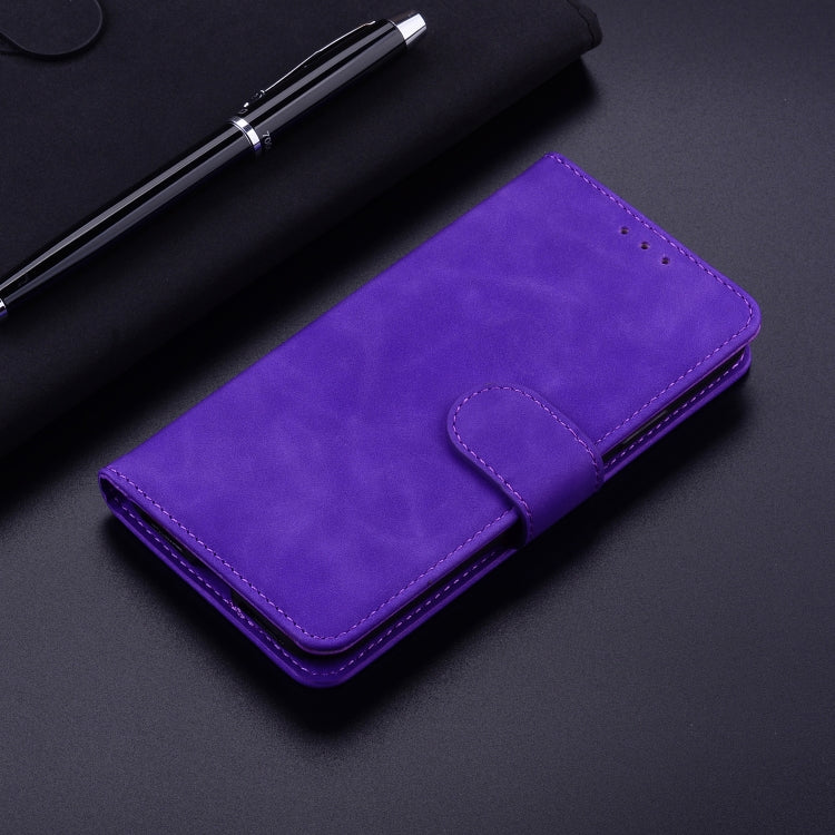 For Honor Magic6 Pro Skin Feel Pure Color Flip Leather Phone Case(Purple) - Honor Cases by PMC Jewellery | Online Shopping South Africa | PMC Jewellery | Buy Now Pay Later Mobicred