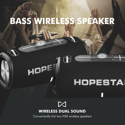 HOPESTAR H50 lPX6 Waterproof Portable Wireless Bluetooth Speaker(Black) - Desktop Speaker by HOPESTAR | Online Shopping South Africa | PMC Jewellery | Buy Now Pay Later Mobicred