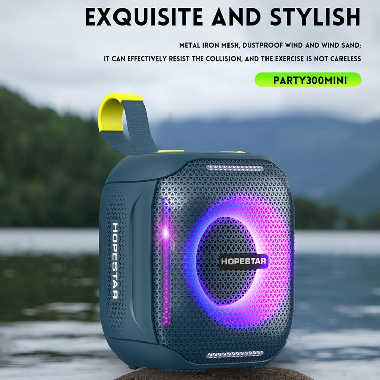 HOPESTAR Party 300mini IPX5 Waterproof Portable Bluetooth Speaker 360 Degree Stereo Outdoor Speaker(Black) - Waterproof Speaker by HOPESTAR | Online Shopping South Africa | PMC Jewellery | Buy Now Pay Later Mobicred