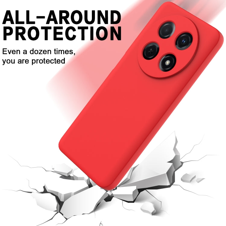 For Huawei nova 12i Solid Color Liquid Silicone Dropproof Full Coverage Protective Case(Red) - Huawei Cases by PMC TechLife | Online Shopping South Africa | PMC TechLife | Buy Now Pay Later Mobicred