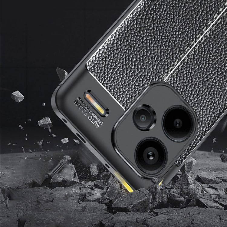 For Xiaomi Redmi Note 13 Pro+ Litchi Texture Shockproof TPU Phone Case(Black) - free shipping - PMC TechLife - Order now!