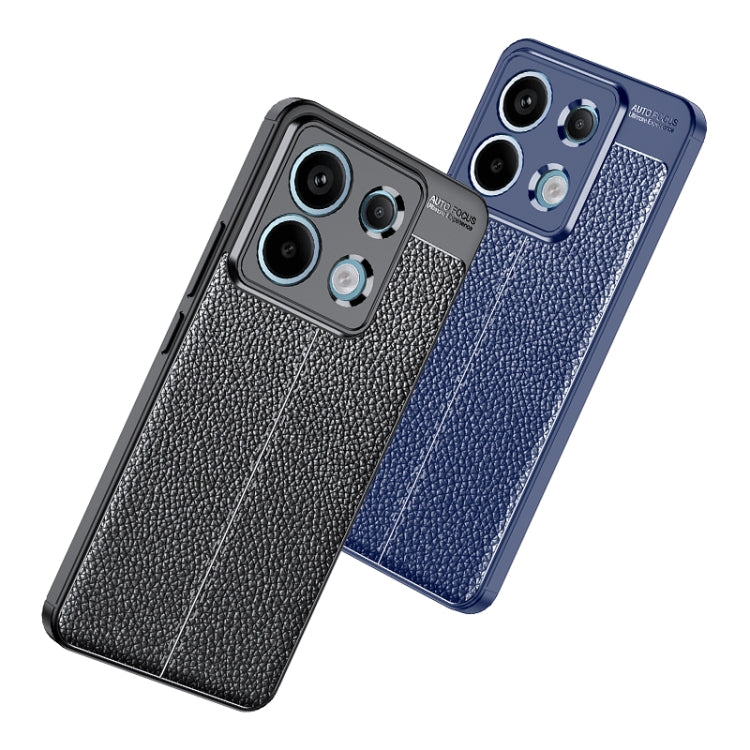 For Xiaomi Redmi Note 13 Pro Litchi Texture Shockproof TPU Phone Case(Blue) - free shipping - PMC TechLife - Order now!
