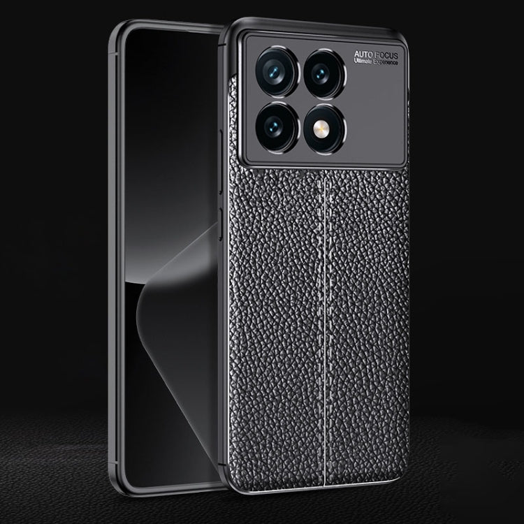 For Xiaomi Redmi K70E Litchi Texture Shockproof TPU Phone Case(Black) - free shipping - PMC TechLife - Order now!