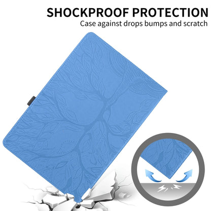 For iPad Pro 13 2024 Tree Life Embossed Rotation Leather Smart Tablet Case(Blue) - iPad Pro 13 2024 Cases by PMC Jewellery | Online Shopping South Africa | PMC Jewellery | Buy Now Pay Later Mobicred