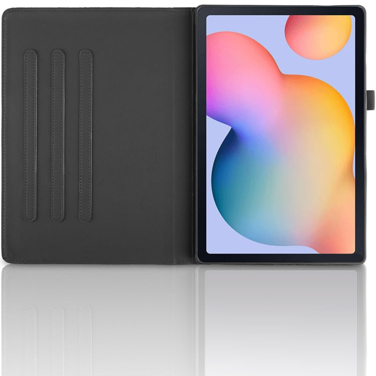 For Samsung Galaxy Tab S6 Lite P610 Tree Life Embossed Rotation Leather Smart Tablet Case(Black) - Tab S6 Lite P610 / P615 by PMC TechLife | Online Shopping South Africa | PMC TechLife