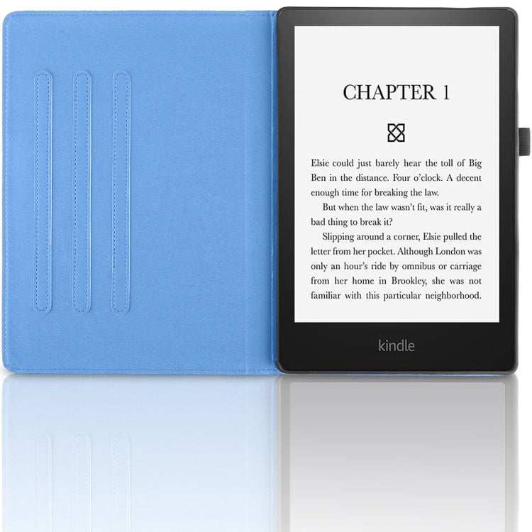 For Amazon Kindle Paperwhite 5 Tree Life Embossed Rotation Leather Smart Tablet Case(Blue) - Amazon by PMC TechLife | Online Shopping South Africa | PMC TechLife | Buy Now Pay Later Mobicred