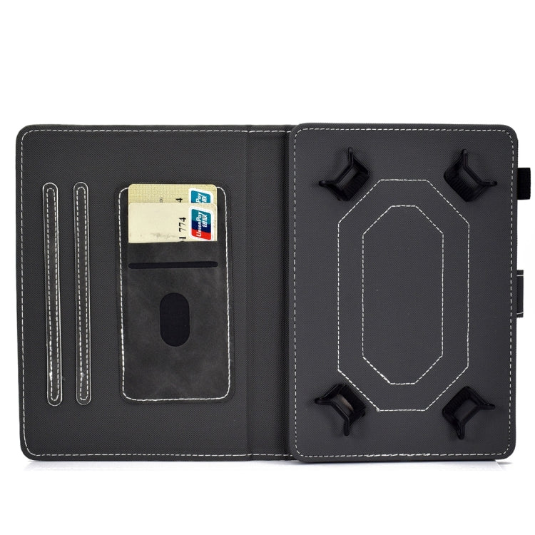For 10 inch Tablet PC Universal Cowhide Texture Horizontal Flip Leather Case with Holder & Card Slots & Pen Slot(Grey) - 8 inch by PMC TechLife | Online Shopping South Africa | PMC TechLife | Buy Now Pay Later Mobicred