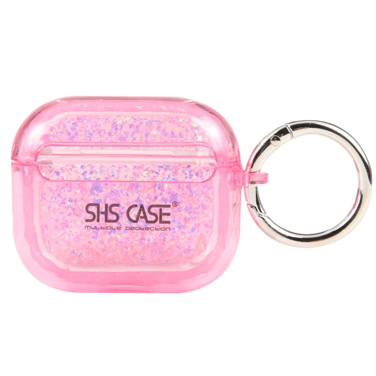 For AirPods Pro 2 Flash Diamond Epoxy Bluetooth Earphone Protective Case(Pink) - For AirPods Pro 2 by PMC Jewellery | Online Shopping South Africa | PMC Jewellery | Buy Now Pay Later Mobicred