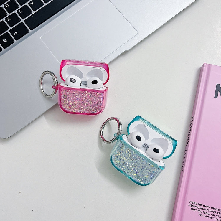 For AirPods Pro 2 Flash Diamond Epoxy Bluetooth Earphone Protective Case(Pink) - For AirPods Pro 2 by PMC Jewellery | Online Shopping South Africa | PMC Jewellery | Buy Now Pay Later Mobicred