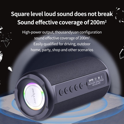 Zealot S46 TWS Portable Wireless Bluetooth Speaker with Colorful Light(Black) - Desktop Speaker by ZEALOT | Online Shopping South Africa | PMC Jewellery | Buy Now Pay Later Mobicred