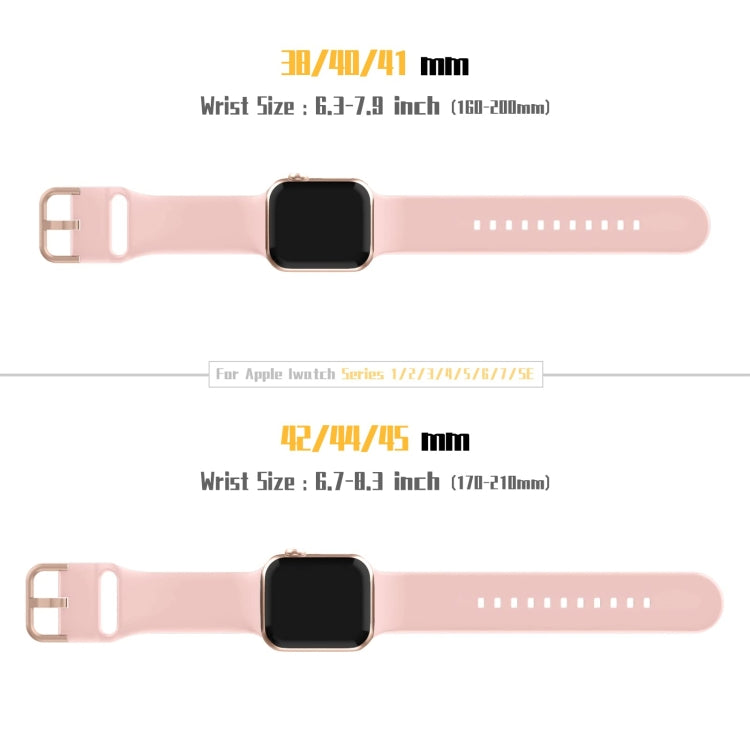 For Apple Watch SE 40mm Pin Buckle Silicone Watch Band(Pink) - free shipping - PMC TechLife - Order now!