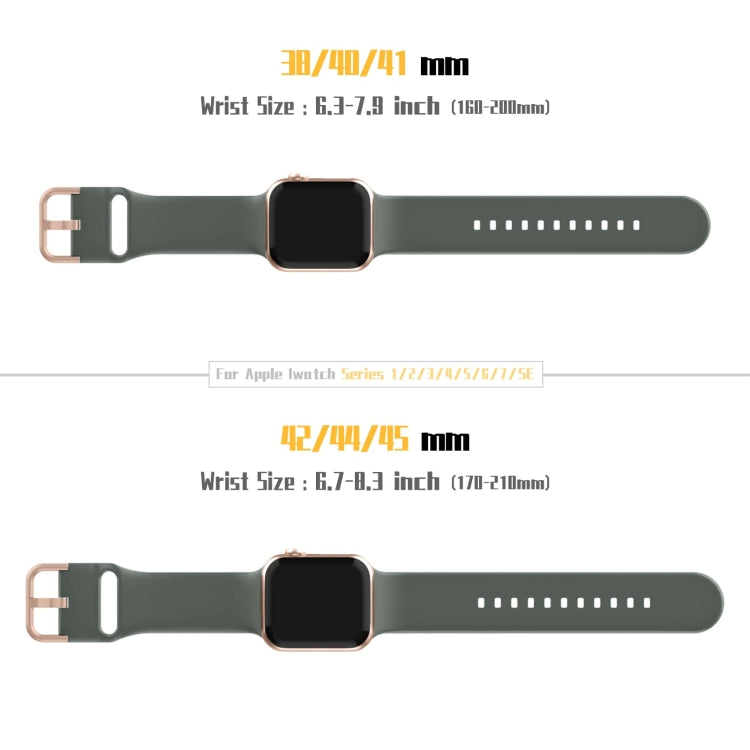 For Apple Watch SE 40mm Pin Buckle Silicone Watch Band(Olive) - free shipping - PMC TechLife - Order now!