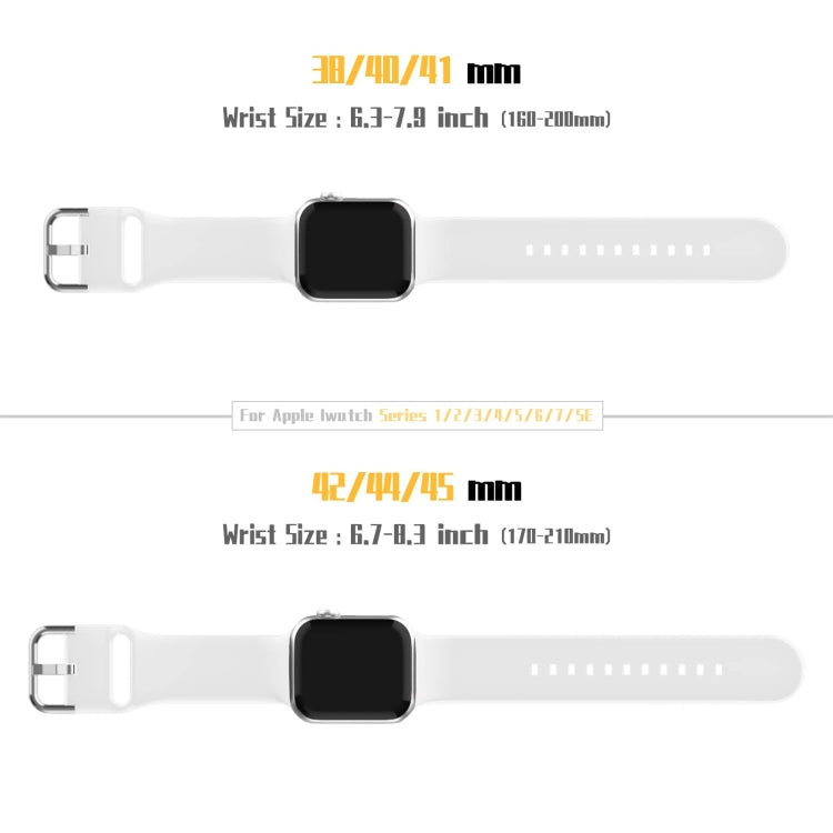 For Apple Watch 42mm Pin Buckle Silicone Watch Band(White) - free shipping - PMC TechLife - Order now!
