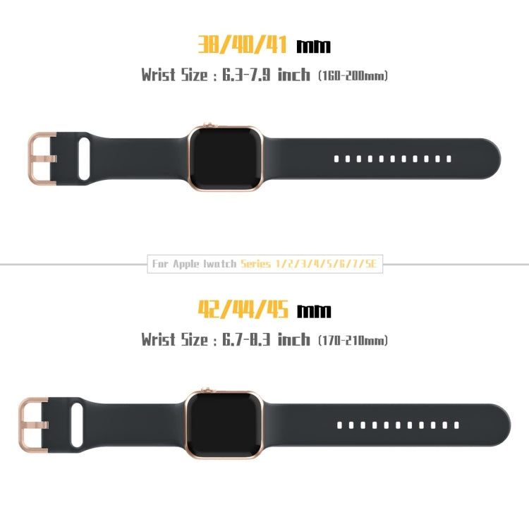 For Apple Watch Series 9 41mm Pin Buckle Silicone Watch Band(Dark Grey) - free shipping - PMC TechLife - Order now!