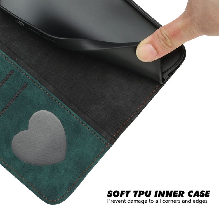 For iPhone 16 Plus Side Buckle Double Fold Hand Strap Leather Phone Case(Dark Green) - iPhone 16 Plus Cases by PMC TechLife | Online Shopping South Africa | PMC TechLife | Buy Now Pay Later Mobicred