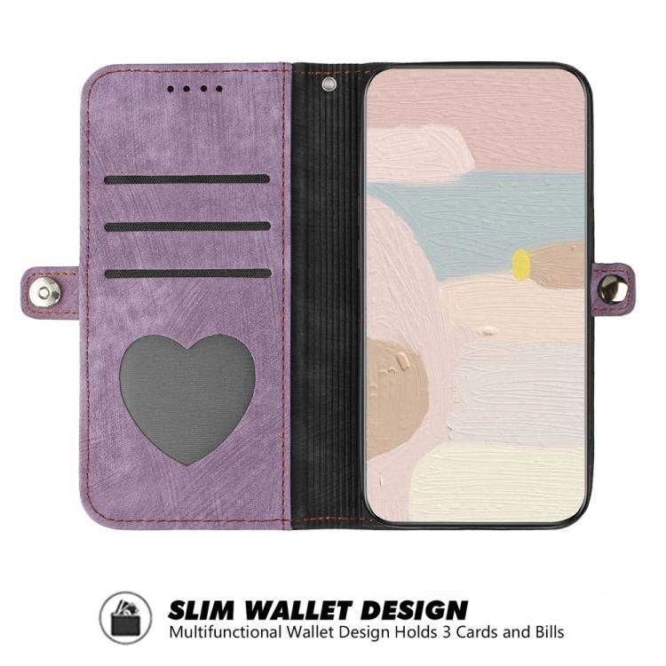 For iPhone 17 Side Buckle Double Fold Hand Strap Leather Phone Case(Purple) - free shipping - PMc TechLife - Order now!