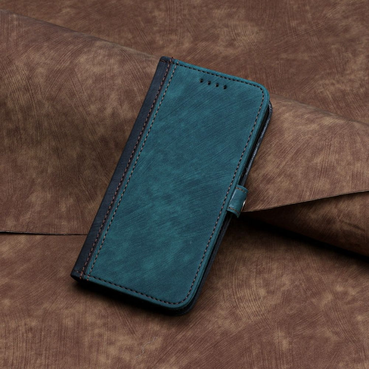 For Motorola Edge 5G 2024 Side Buckle Double Fold Hand Strap Leather Phone Case(Dark Green) - Motorola Cases by PMC Jewellery | Online Shopping South Africa | PMC Jewellery | Buy Now Pay Later Mobicred