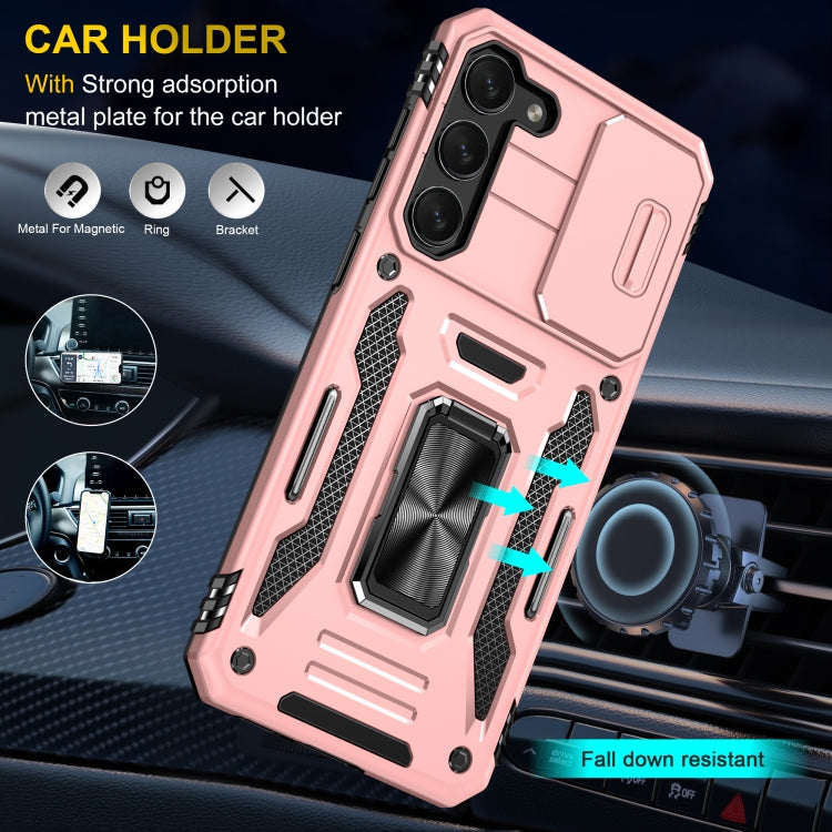 For Samsung Galaxy S24+ 5G Armor PC + TPU Camera Shield Phone Case(Rose Gold) - Galaxy S24+ 5G Cases by PMC TechLife | Online Shopping South Africa | PMC TechLife