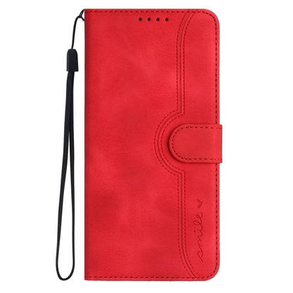 For iPhone 16 Pro Max Heart Pattern Skin Feel Leather Phone Case(Red) - iPhone 16 Pro Max Cases by PMC Jewellery | Online Shopping South Africa | PMC Jewellery | Buy Now Pay Later Mobicred