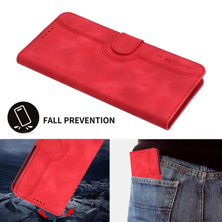 For iPhone 16 Pro Heart Pattern Skin Feel Leather Phone Case(Red) - iPhone 16 Pro Cases by PMC TechLife | Online Shopping South Africa | PMC TechLife | Buy Now Pay Later Mobicred