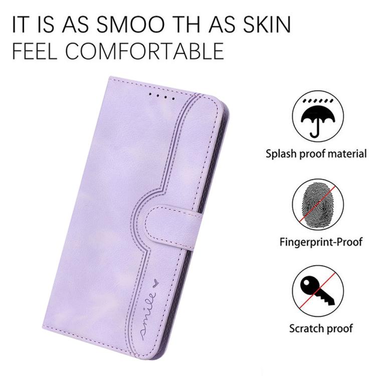 For iPhone 17 Heart Pattern Skin Feel Leather Phone Case(Purple) - free shipping - PMc TechLife - Order now!