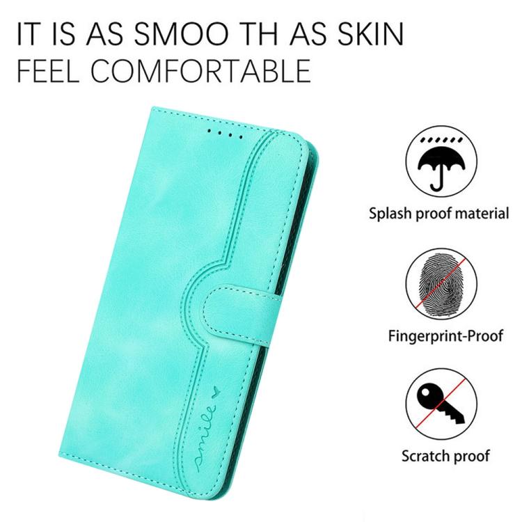 For iPhone 17 Pro Heart Pattern Skin Feel Leather Phone Case(Light Blue) - free shipping - PMc TechLife - Order now!