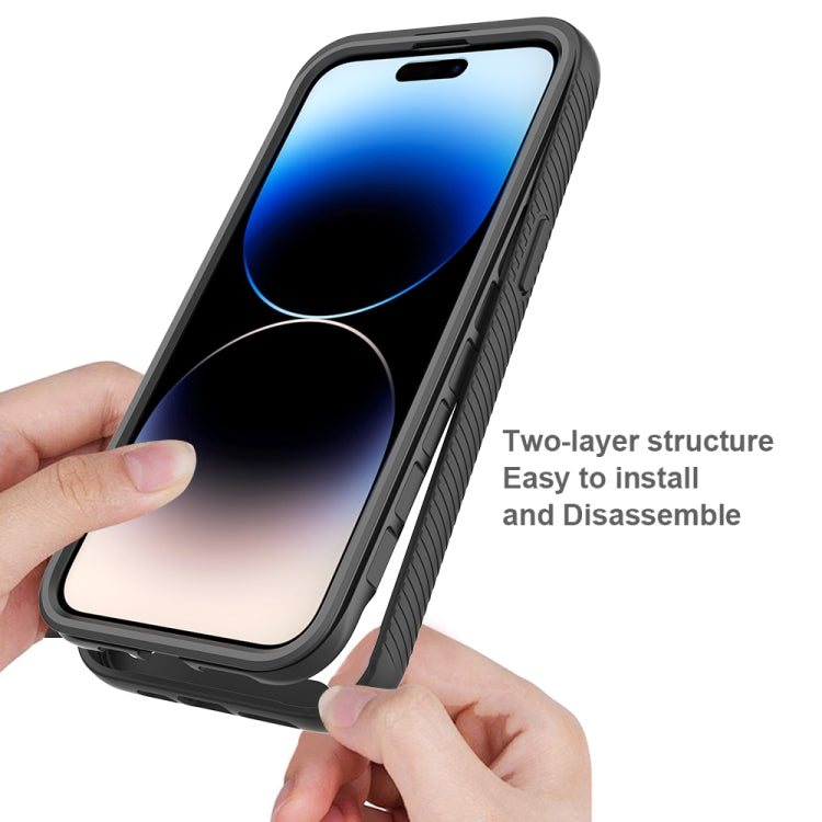 For iPhone 15 Pro Max Starry Sky Solid Color Series PC + TPU Phone Case with PET Film(Red) - iPhone 15 Pro Max Cases by PMC TechLife | Online Shopping South Africa | PMC TechLife