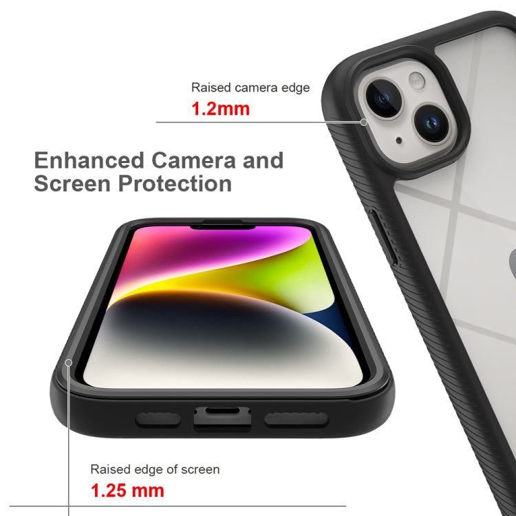 For iPhone 15 Plus Starry Sky Solid Color Series PC + TPU Phone Case with PET Film(Red) - iPhone 15 Plus Cases by PMC TechLife | Online Shopping South Africa | PMC TechLife