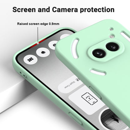 For Nothing Phone 2a Pure Color Liquid Silicone Shockproof Phone Case(Green) - More Brand by PMC Jewellery | Online Shopping South Africa | PMC Jewellery