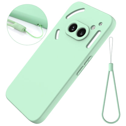 For Nothing Phone 2a Pure Color Liquid Silicone Shockproof Phone Case(Green) - More Brand by PMC Jewellery | Online Shopping South Africa | PMC Jewellery