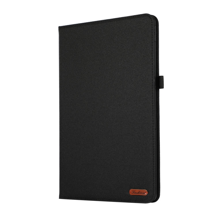 For Lenovo Tab P12 Horizontal Flip TPU + Fabric PU Leather Tablet Case(Black) - Lenovo by PMC TechLife | Online Shopping South Africa | PMC TechLife | Buy Now Pay Later Mobicred