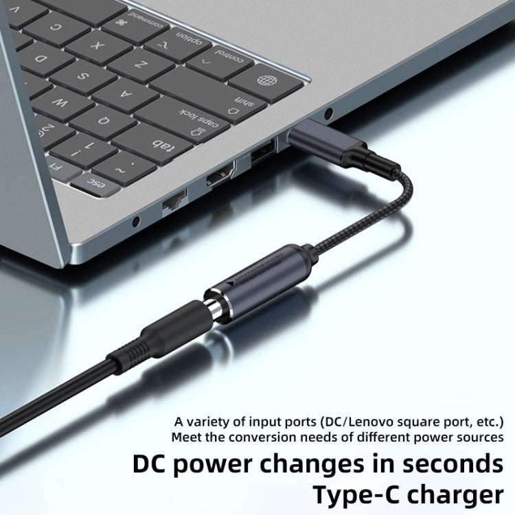 Lenovo Big Square Female to USB-C / Type-C Male 100W Computer Charging Adapter Connector - For Lenovo by PMC TechLife | Online Shopping South Africa | PMC TechLife