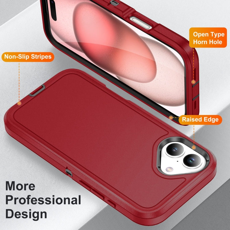 For iPhone 16 Plus Life Waterproof Rugged Phone Case(Red + Black) - iPhone 16 Plus Cases by PMC TechLife | Online Shopping South Africa | PMC TechLife | Buy Now Pay Later Mobicred