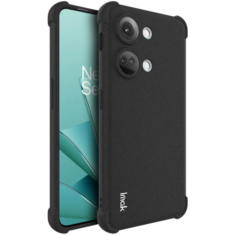 For OnePlus Ace 2V 5G/Nord 3 5G imak Shockproof Airbag TPU Phone Case(Matte Black) - OnePlus Cases by imak | Online Shopping South Africa | PMC Jewellery | Buy Now Pay Later Mobicred