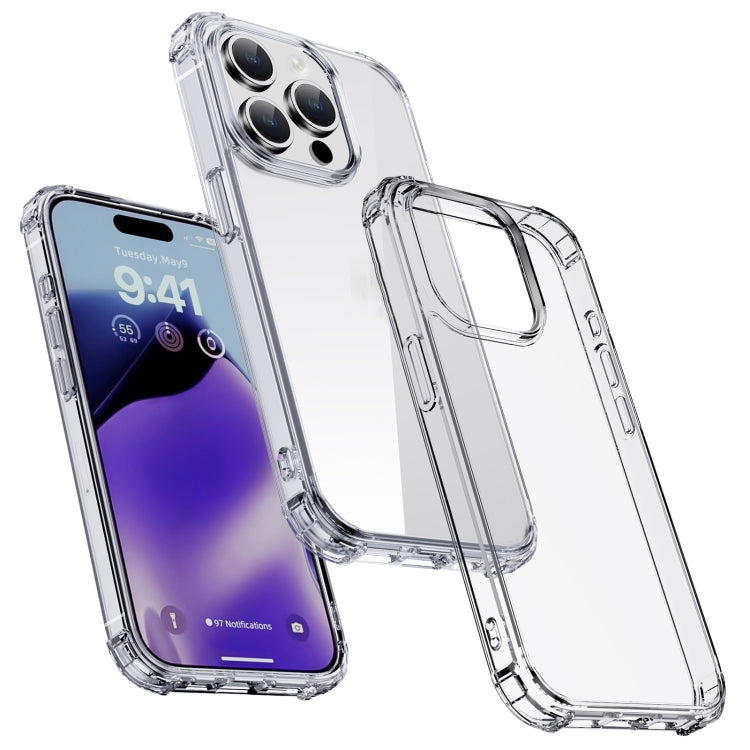 For iPhone 15 Pro Max iPAKY Crystal Clear Series Shockproof PC + TPU Protective Phone Case(Transparent) - iPhone 15 Pro Max Cases by iPAKY | Online Shopping South Africa | PMC Jewellery | Buy Now Pay Later Mobicred